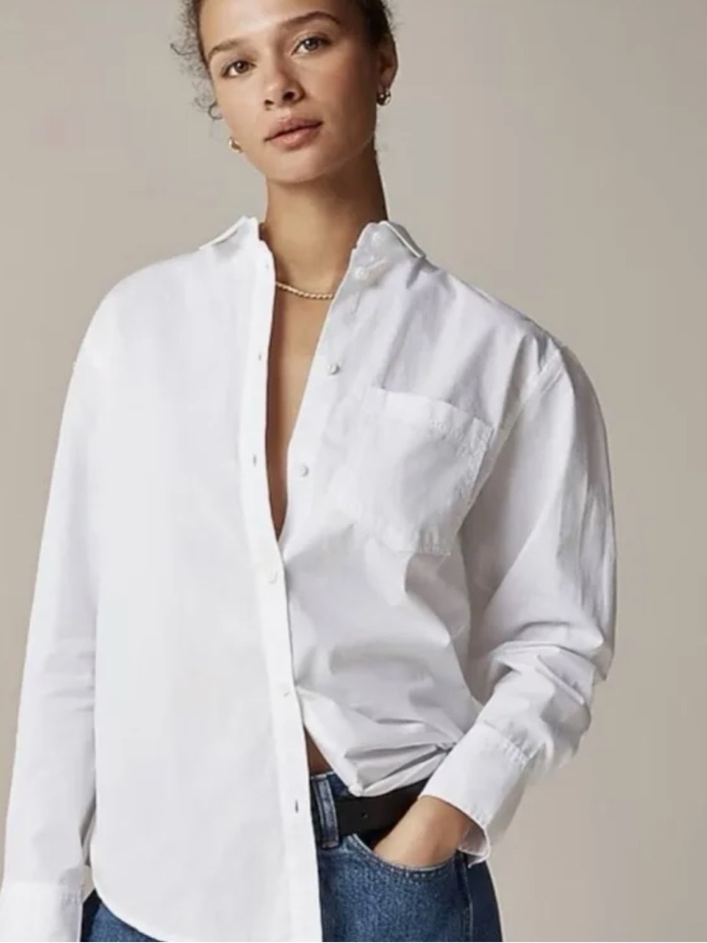 J. Crew Organic Cotton Shirt-size 6